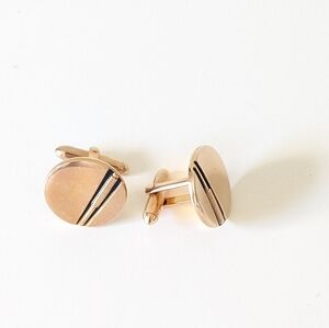 Vintage Swank Gold Tone Cufflinks – Retro Men’s Jewelry